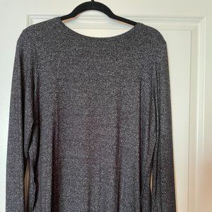 Ann Taylor Dark Grey Long Sleeve Shirt